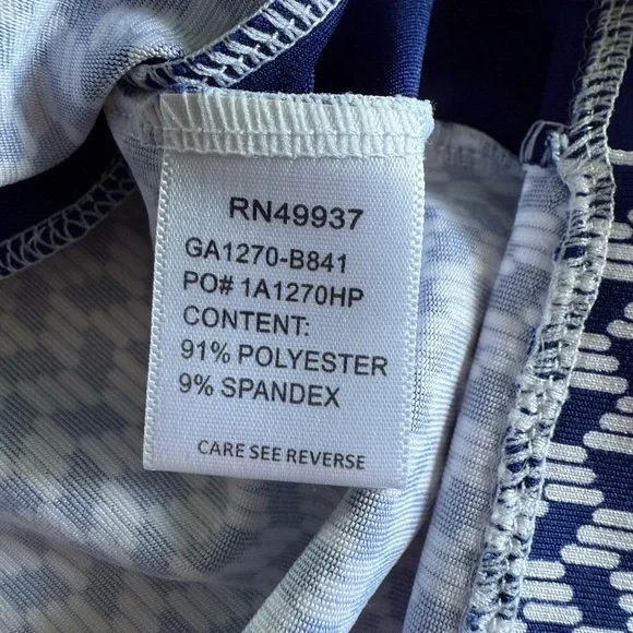 Tail Womens Quarter Zip Golf Athletic Mini Dress Navy White XS - Picture 3 of 7